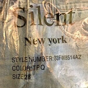 Silent New York Women's 28 High Rise Distressed Denim Shorts Medium Indigo Wash